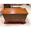 Image 1 : Vintage Maple Chest with Drawer - Great Condition - approx. 40in x 18in x 26 1/2in on wheels