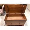 Image 4 : Vintage Maple Chest with Drawer - Great Condition - approx. 40in x 18in x 26 1/2in on wheels