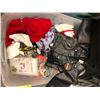 Image 1 : Bin Full of Novelty Items including T-shirts, Sweatshirts, and other unique items (18M Harley Davids