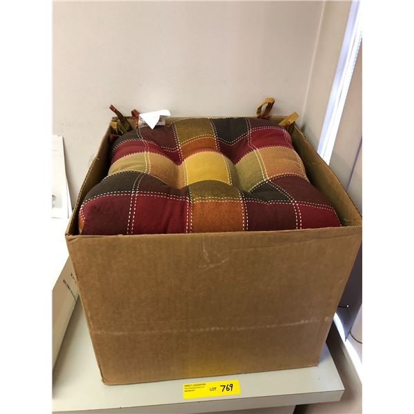 Group of 4 Chair Cushions with ties