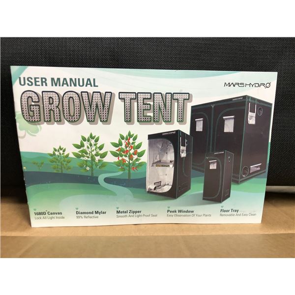 MARSHYDRO Grow Tent with Airtight Canvas, Diamond Mylar Insulated, Metal Zipper, Peek Windows and Fl