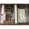 Image 1 : AMAZON Basics - Double Rail Garment Rack - Chrome with  a Pichards Rollout Cabinet Drawer