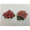 Image 1 : Capodimonte Flowers - group of two - one is excellent condition and the other with broken pedal