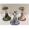 Image 1 : Three Porcelain Parasol Ladies - Heirloom Porcelain - "Gone in the Afternoon", "Sunday Best" and "St