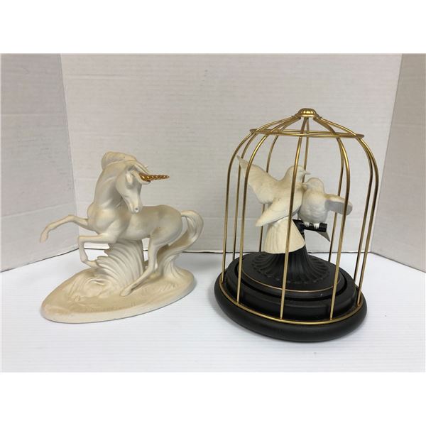 Thomas Cornell "Unicorn" and "Birds of Love" Music Box