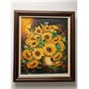 Image 4 : Group of Three Sunflowers - Original Painting, Watercolour and Print - Largest 28in x 33in