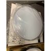 Image 2 : Group of Two Large LED Ceiling Light Fixtures - one with Silver Trim and the other Black