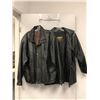 Image 1 : Two Men's Black Leather Jackets (Hyde Park and Unknown) - One M and the other Size 52