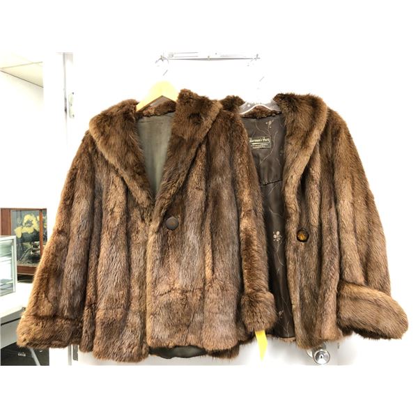 Two Ladies Fur Coats - one from Herman's Furs in Vancouver