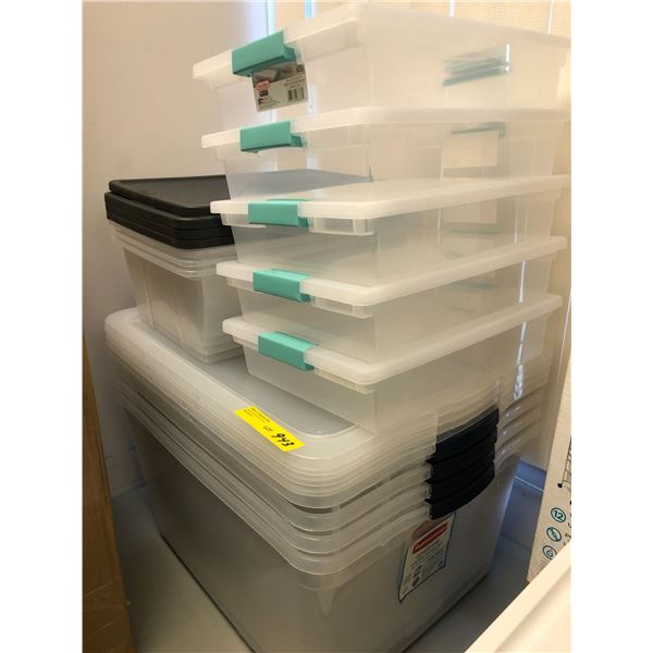 Group Lot of Plastic Storage Containers