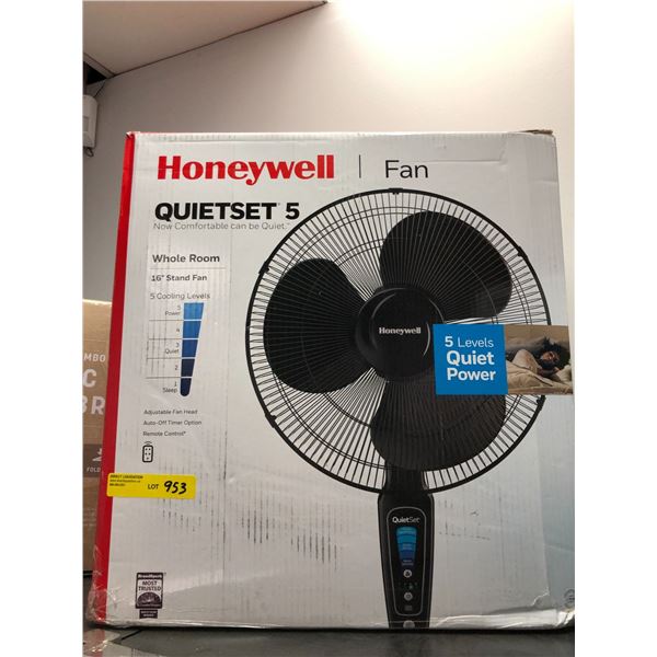 Honeywell Fan - Black Tower - Quietset 5 - 16in Stand Fan