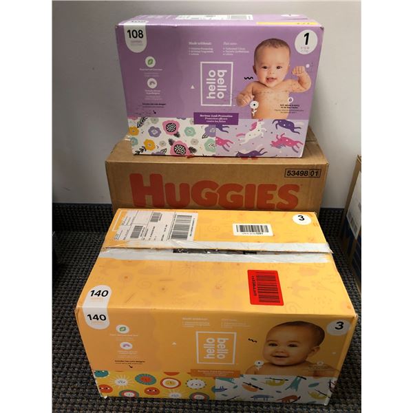 Group Lot of Children's Diapers