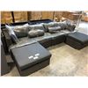 Image 2 : SARAH GREY U-SHAPE 122"W PATIO SET