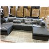 Image 2 : SARAH GREY U-SHAPE 122"W PATIO SET