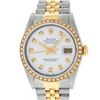 Image 2 : Rolex Mens 2 Tone White Diamond 36MM Oyster Perpetual Datejust Wristwatch