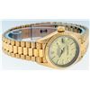 Image 2 : Rolex Ladies 18K Yellow Gold Champagne Index Quickset Datejust President Wristwa