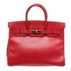 Image 1 : Hermes Red Leather Birkin 35cm Satchel Bag