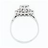 Image 8 : Vintage 14k White Gold 0.70 ctw Round Diamond Open Platter Cluster Cocktail Ring