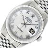 Image 2 : Rolex Mens Stainless Steel Mother Of Pearl Roman Datejust 36MM Wriswatch Datejus