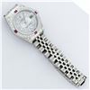 Image 6 : Rolex Ladies 26 Quickset Datejust MOP String Diamond Lugs And Ruby Datejust
