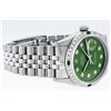 Image 3 : Rolex Mens Stainless Steel Green Vignette Diamond Datejust Wristwatch