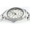 Image 9 : Rolex Mens Stainless Steel White Index 41MM Datejust 2 Wristwatch Oyster Band
