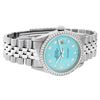 Image 3 : Rolex Mens Stainless Steel Blue Diamond 36MM Datejust Wristwatch