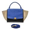 Image 1 : Celine Multicolor Leather Calfskin Suede Trapeze Handbag