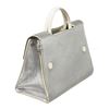 Image 3 : Christian Dior Silver Leather Metallic Medium Handbag