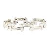 Image 2 : 7.75 ctw Diamond Staggered Bar Bracelet - 18KT White Gold