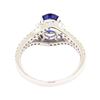 Image 3 : 1.98 ctw Sapphire and Diamond Ring - 14KT White Gold