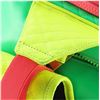 Image 3 : Gucci Green Multicolor Quilted Leather Neon Front Pocket Large Waist Bag
