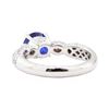 Image 3 : 1.95 ctw Sapphire And Diamond Ring - 18KT White Gold