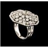 Image 4 : 14KT White Gold 3.86 ctw Diamond Ring