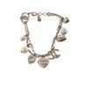 Image 2 : Chanel Silver-tone Metal CC Logo Pearl Charm Bracelet