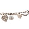 Image 5 : Chanel Silver-tone Metal CC Logo Pearl Charm Bracelet