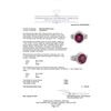 Image 5 : 7.49 ctw Oval Mixed Rubellite And Round Brilliant Cut Diamond Ring - 18KT White