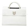 Image 1 : Christian Dior White Leather Flap Handbag