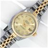 Image 2 : Rolex Ladies 2 Tone Champagne Diamond 26MM Oyster Perpetual Datejust Wristwatch