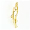 Image 6 : Tiffany & Co. Paloma Picasso Graffiti 18k Yellow Gold Open Cat Ribbon Brooch Pin