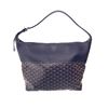 Image 1 : Goyard Blue Canvas Leather Grenadine Hobo Bag