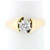Image 1 : 14k Gold 0.47 ctw H VS1 Ideal Round Brilliant Diamond Solitaire Engagement Ring