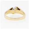 Image 6 : 14k Gold 0.47 ctw H VS1 Ideal Round Brilliant Diamond Solitaire Engagement Ring