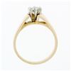 Image 7 : 14k Gold 0.47 ctw H VS1 Ideal Round Brilliant Diamond Solitaire Engagement Ring