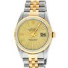 Image 2 : Rolex Mens Champagne Index Sapphire Datejust 36MM Wristwatch