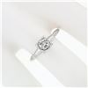 Image 3 : Vintage Solid 14k White Gold .46 ctw Prong Round Diamond Solitaire Engagement Ri
