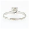 Image 7 : Vintage Solid 14k White Gold .46 ctw Prong Round Diamond Solitaire Engagement Ri