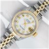 Image 2 : Rolex Ladies 2 Tone MOP Diamond 26MM Datejust Wristwatch With Rolex Box