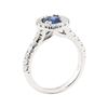 Image 4 : 1.42 ctw Sapphire And Diamond Ring - 14KT White Gold