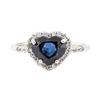 Image 2 : 2.66 ctw Sapphire And Diamond Ring - 18KT White Gold